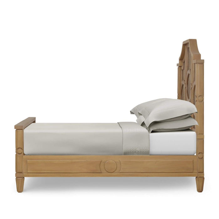 Bramble - Chalfont Rattan Queen Bed in Antique French Oak w/ Rattan Glaze - 76864AFD-RGZE---