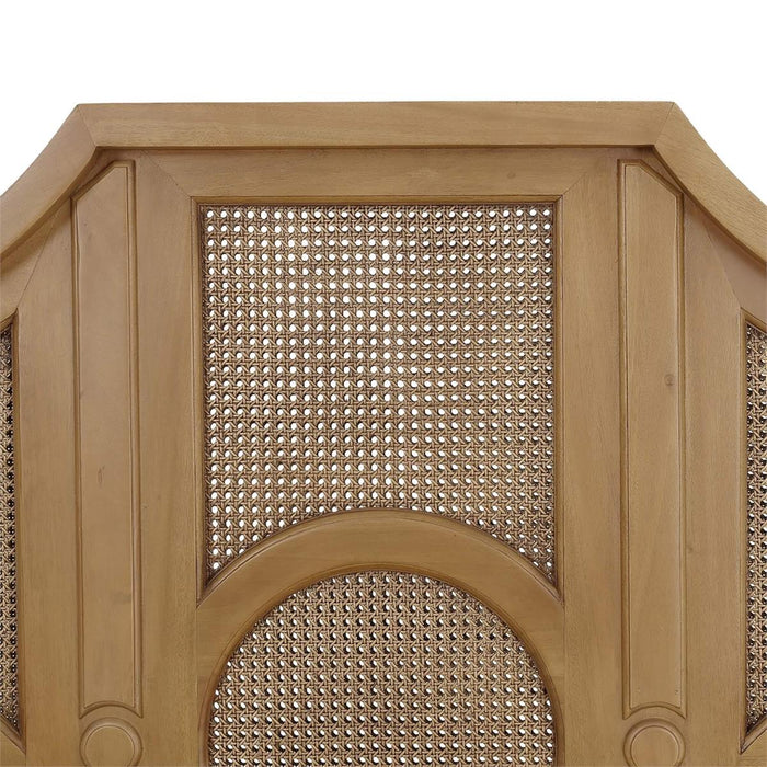Bramble - Chalfont Rattan Queen Bed in Antique French Oak w/ Rattan Glaze - 76864AFD-RGZE---
