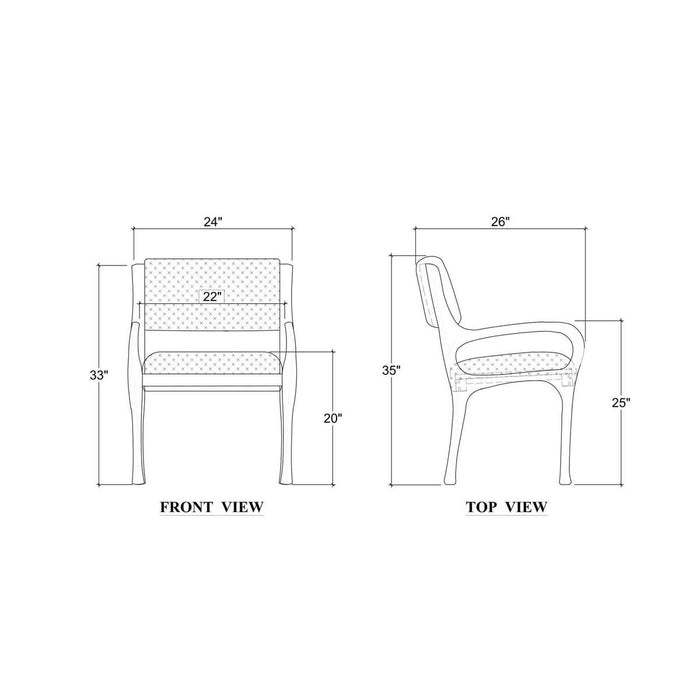 Bramble - Melrose Dining Chair - BR-76875 - GreatFurnitureDeal