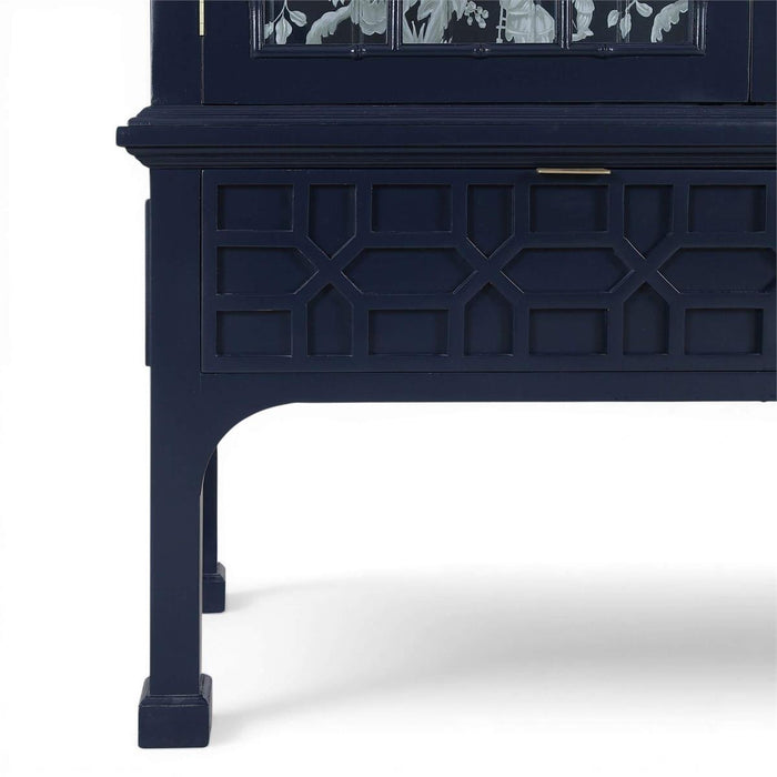 Bramble - Grosvenor 3 Door 3 Drawer Display Cabinet w/ LED - BR-76881 - GreatFurnitureDeal