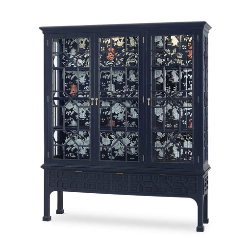 Bramble - Grosvenor 3 Door 3 Drawer Display Cabinet w/ LED - BR-76881 - GreatFurnitureDeal