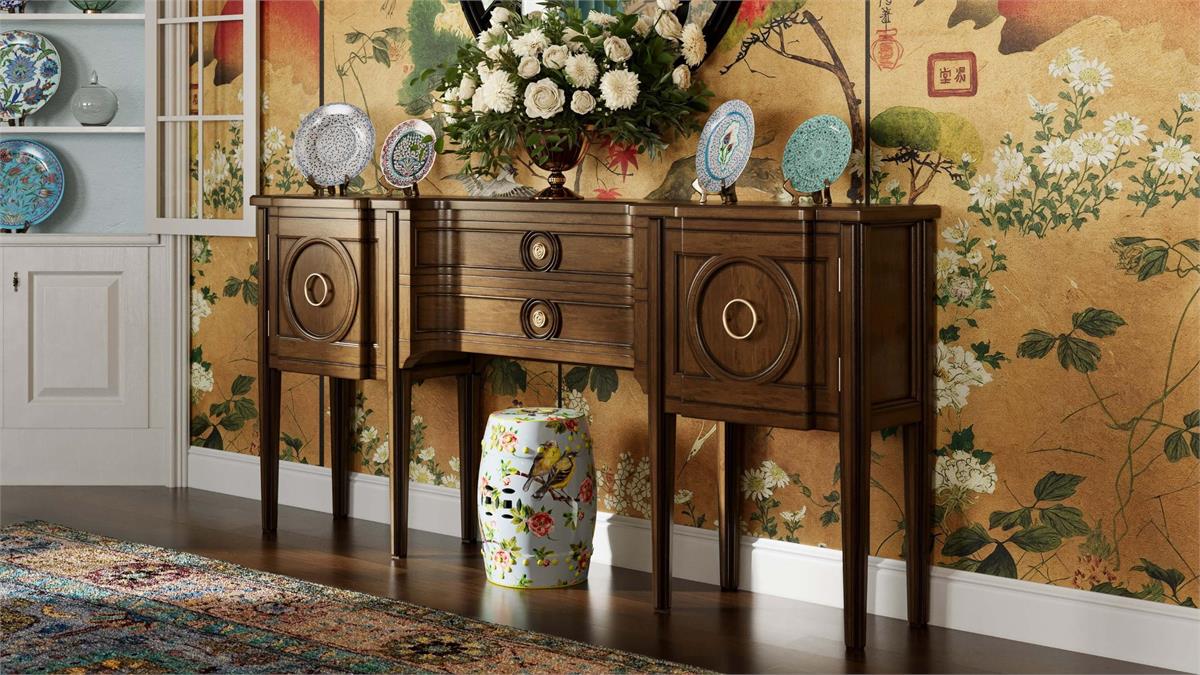 Bramble - Brompton Slim Console Cabinet - BR-76888 - GreatFurnitureDeal