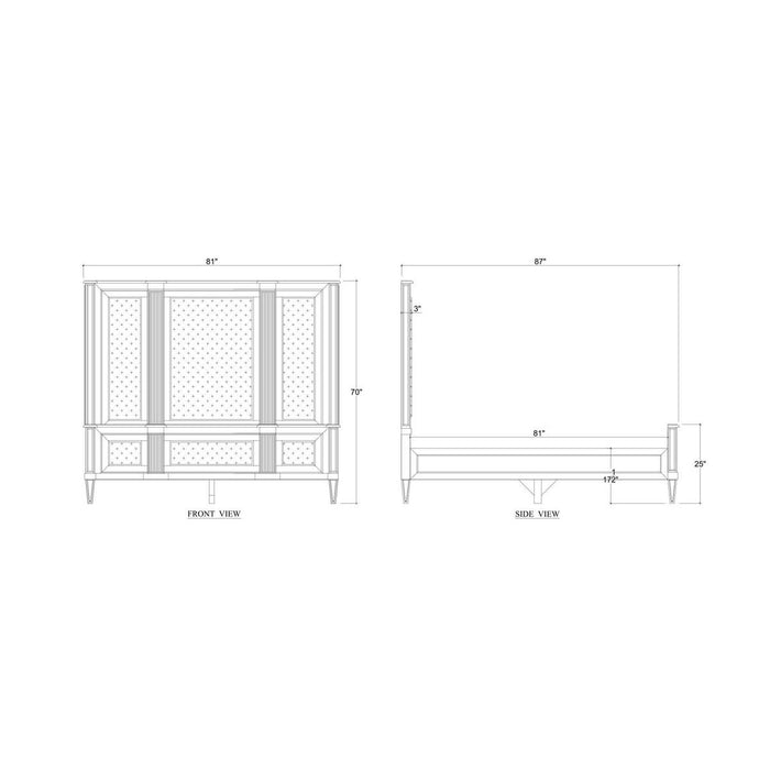 Bramble - Connaught Upholstered King Bed - BR-76895 - GreatFurnitureDeal