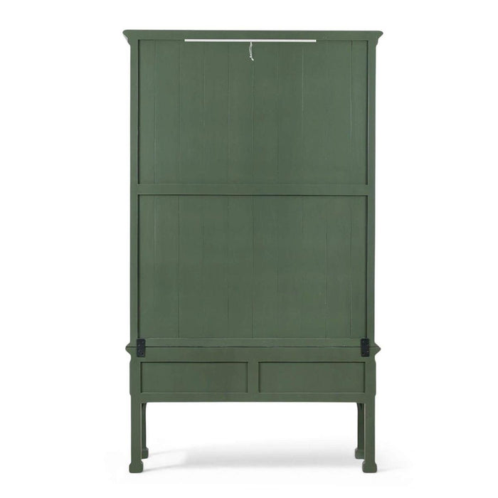 Bramble - Grosvenor 2 Door 3 Drawer Display Cabinet w/ LED in Willow Shiny w/ True White Interior - 76905WLS-TRW--NDT - GreatFurnitureDeal