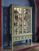 Bramble - Grosvenor 2 Door 3 Drawer Display Cabinet w/ LED - BR-76905 - GreatFurnitureDeal