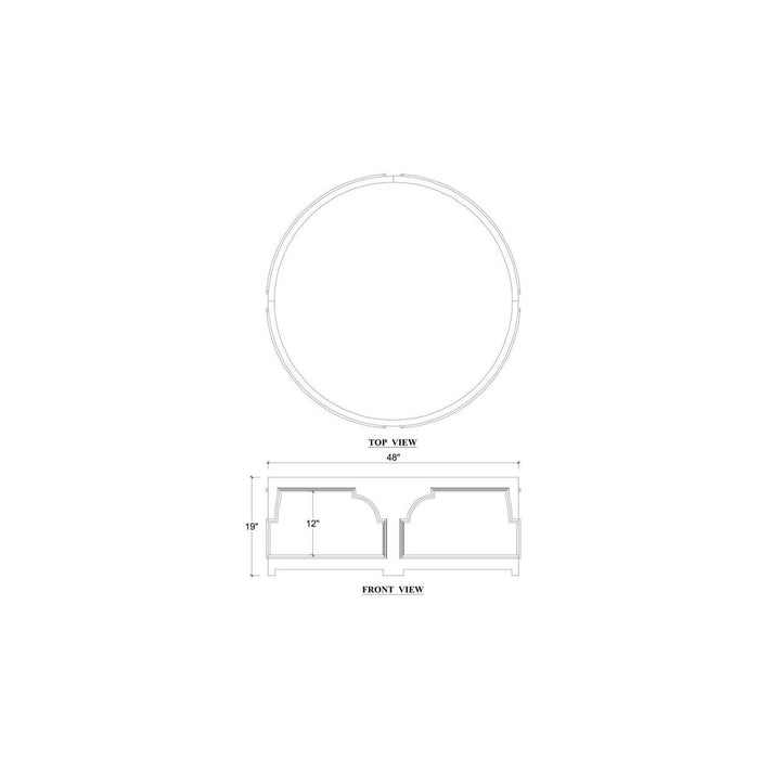 Bramble - Millchester Round Coffee Table - BR-76908 - GreatFurnitureDeal