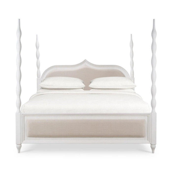 Bramble - Brighton Upholstered Back King Bed (* comes w/ 2 poster options) - BR-76918