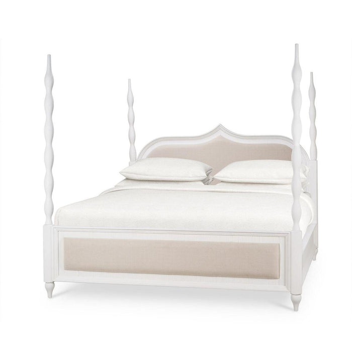 Bramble - Brighton Upholstered Back King Bed (* comes w/ 2 poster options) - BR-76918