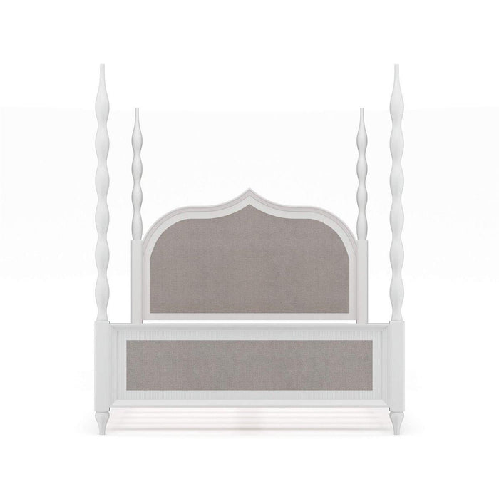 Bramble - Brighton Upholstered Back Queen Bed (* comes w/ 2 poster options) - BR-76919