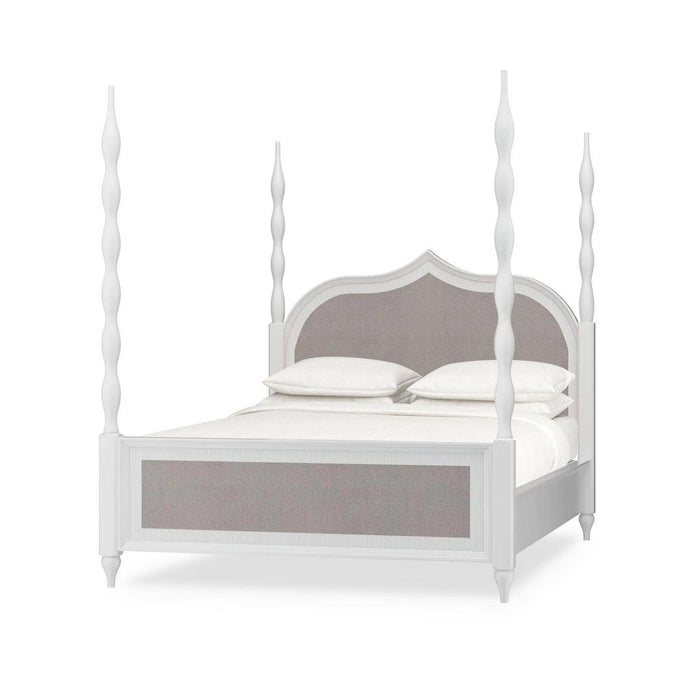 Bramble - Brighton Upholstered Back Queen Bed (* comes w/ 2 poster options) - BR-76919