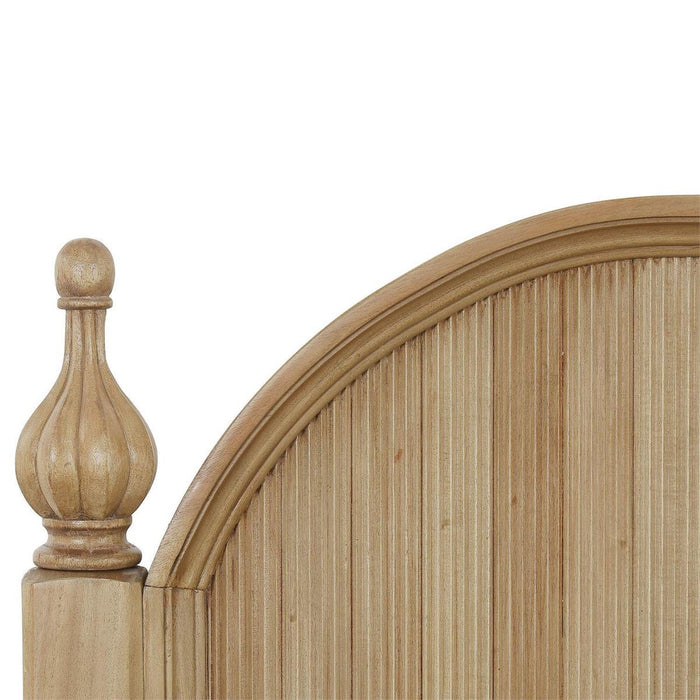 Bramble - Brighton Wooden Back King Bed in Fruitwood (* comes w/ 2 poster options) - 76920FRW-----