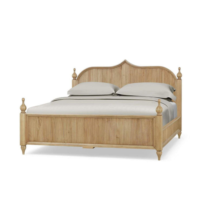 Bramble - Brighton Wooden Back King Bed in Fruitwood (* comes w/ 2 poster options) - 76920FRW-----