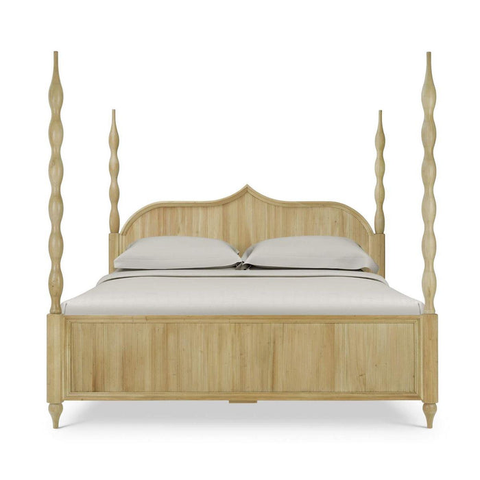 Bramble - Brighton Wooden Back King Bed in Fruitwood (* comes w/ 2 poster options) - 76920FRW-----