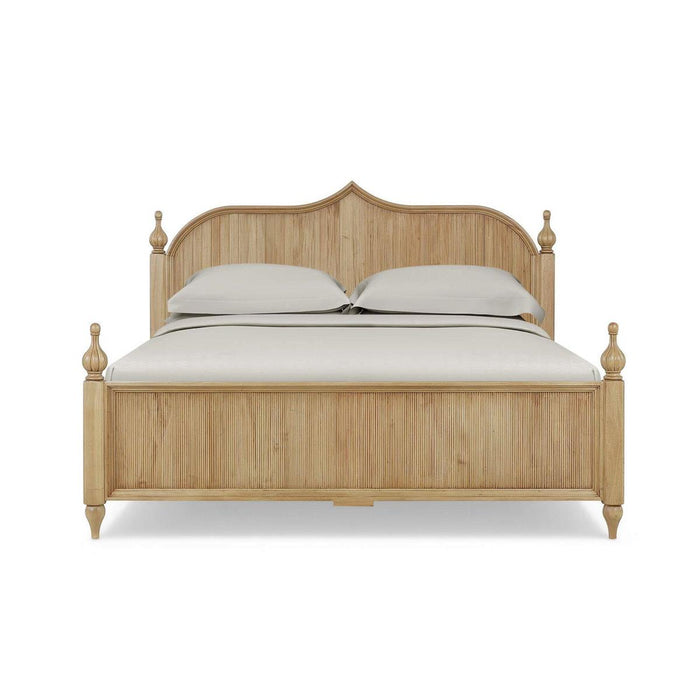 Bramble - Brighton Wooden Back King Bed in Fruitwood (* comes w/ 2 poster options) - 76920FRW-----