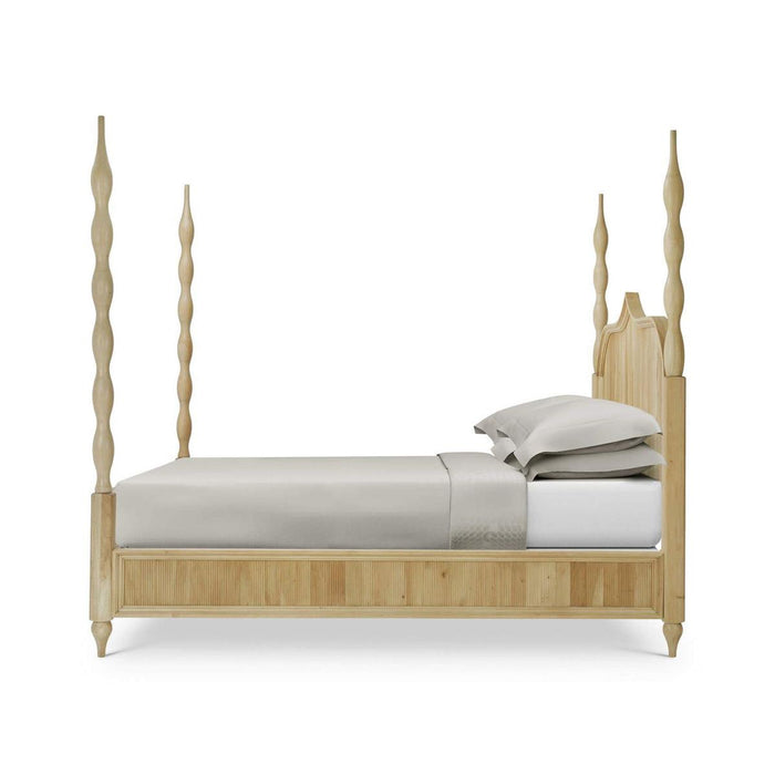 Bramble - Brighton Wooden Back King Bed in Fruitwood (* comes w/ 2 poster options) - 76920FRW-----