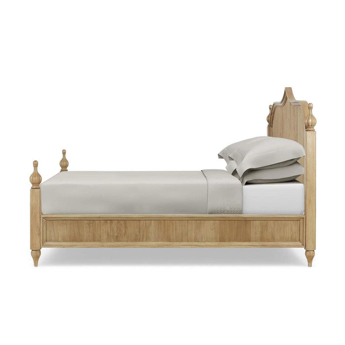 Bramble - Brighton Wooden Back King Bed in Fruitwood (* comes w/ 2 poster options) - 76920FRW-----