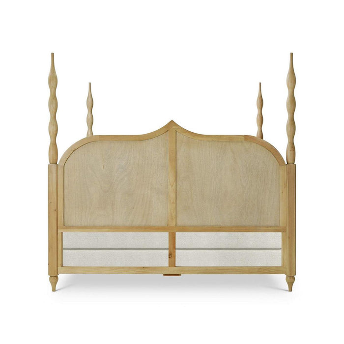 Bramble - Brighton Wooden Back King Bed in Fruitwood (* comes w/ 2 poster options) - 76920FRW-----