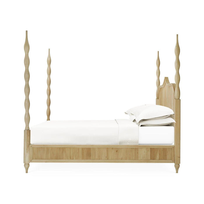 Bramble - Brighton Wooden Back King Bed (* comes w/ 2 poster options) - BR-76920