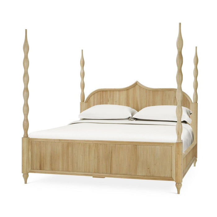 Bramble - Brighton Wooden Back King Bed (* comes w/ 2 poster options) - BR-76920