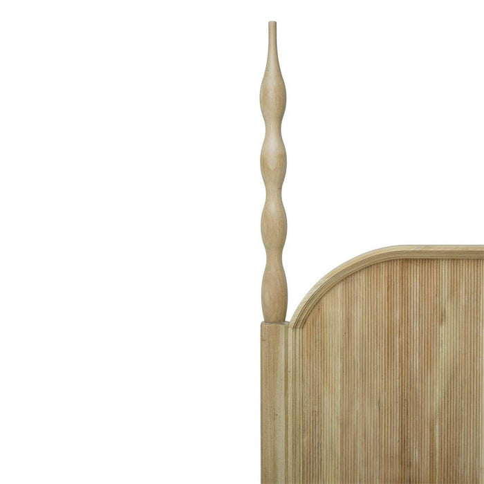 Bramble - Brighton Wooden Back Queen Bed in Fruitwood (* comes w/ 2 poster options) - 76921FRW-----