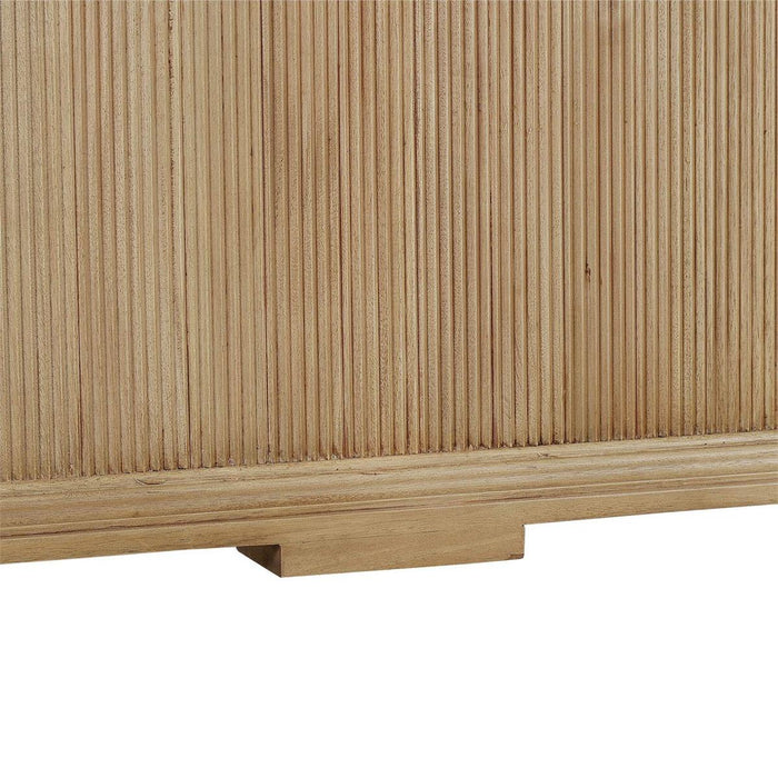 Bramble - Brighton Wooden Back Queen Bed in Fruitwood (* comes w/ 2 poster options) - 76921FRW-----