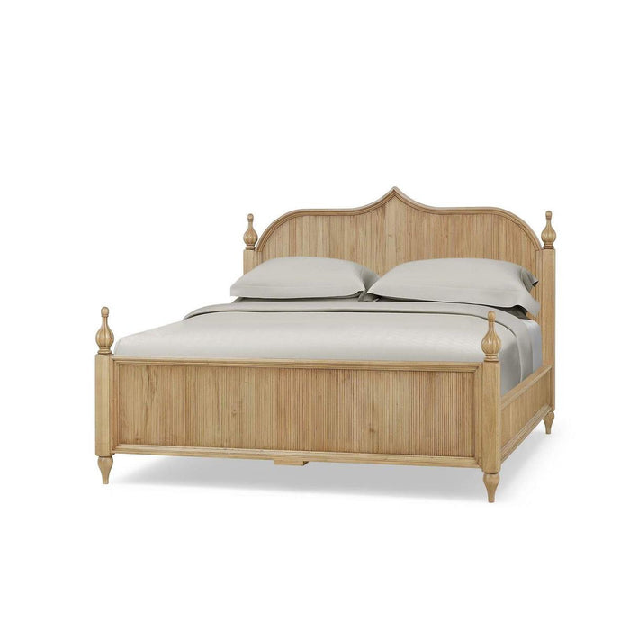 Bramble - Brighton Wooden Back Queen Bed in Fruitwood (* comes w/ 2 poster options) - 76921FRW-----