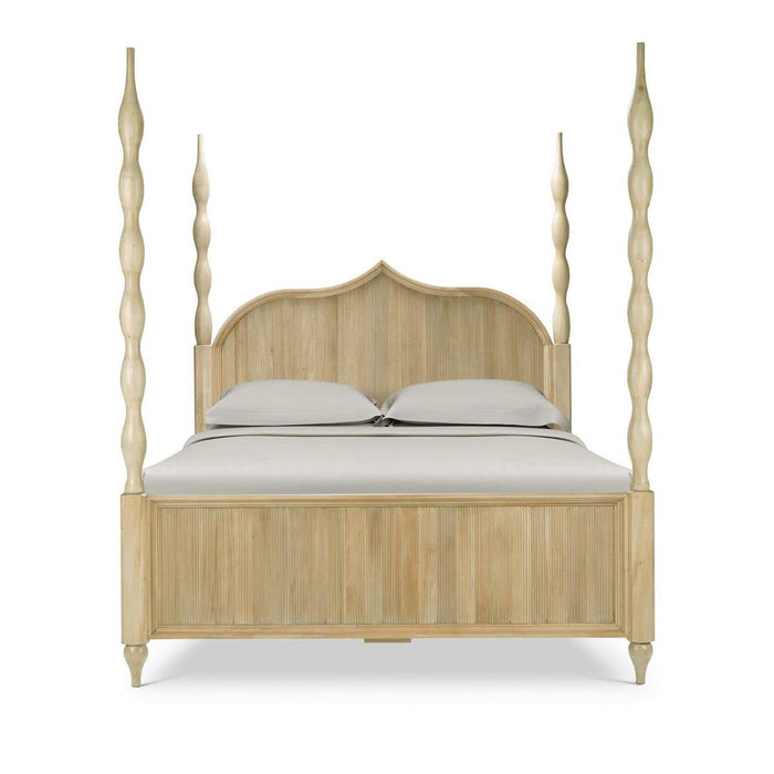 Bramble - Brighton Wooden Back Queen Bed in Fruitwood (* comes w/ 2 poster options) - 76921FRW-----