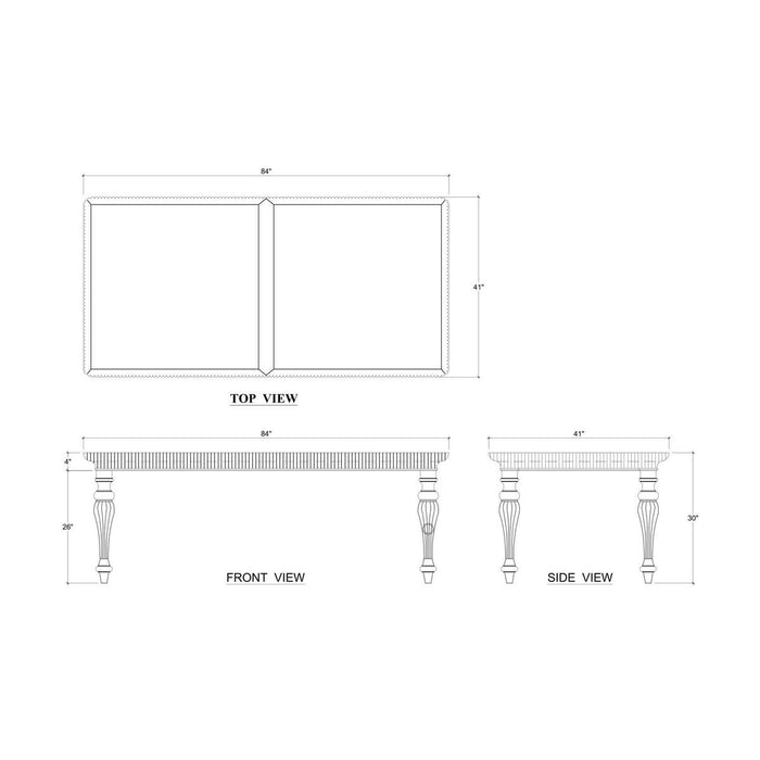 Bramble - Piccadilly Dining Table 84" - BR-76923 - GreatFurnitureDeal