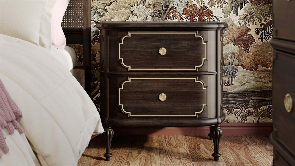 Bramble - Piccadilly 2 Drawer Nightstand - BR-76925 - GreatFurnitureDeal