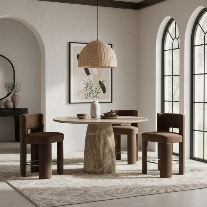 Meridian Furniture - Venosa 42" Beige Concrete Indoor/Outdoor Bar Table - 769Beige-T42 - GreatFurnitureDeal