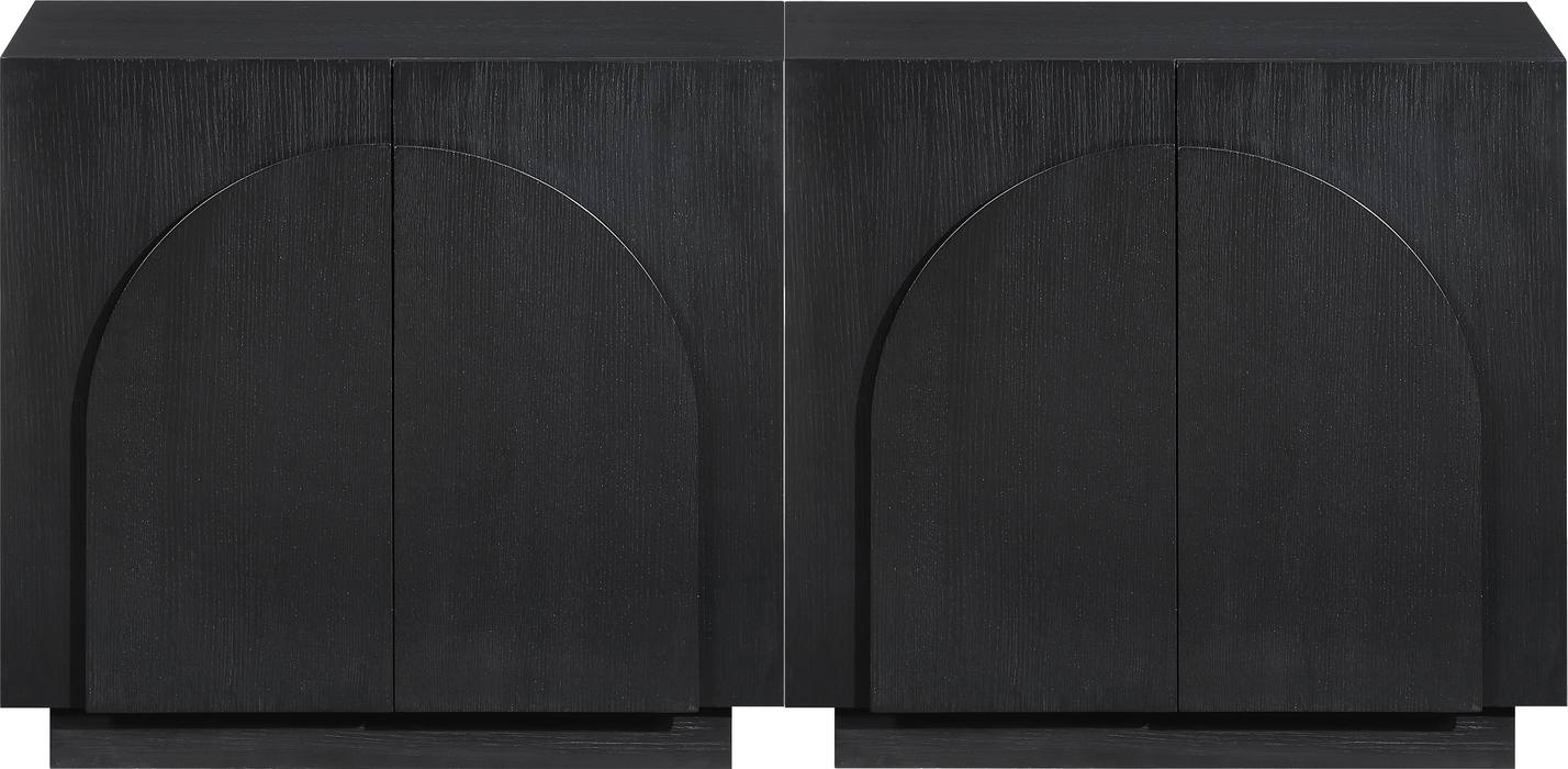 Meridian Furniture - Navona Black Oak Veneer Sideboard / Buffet - 77001Black-T-2PC - GreatFurnitureDeal