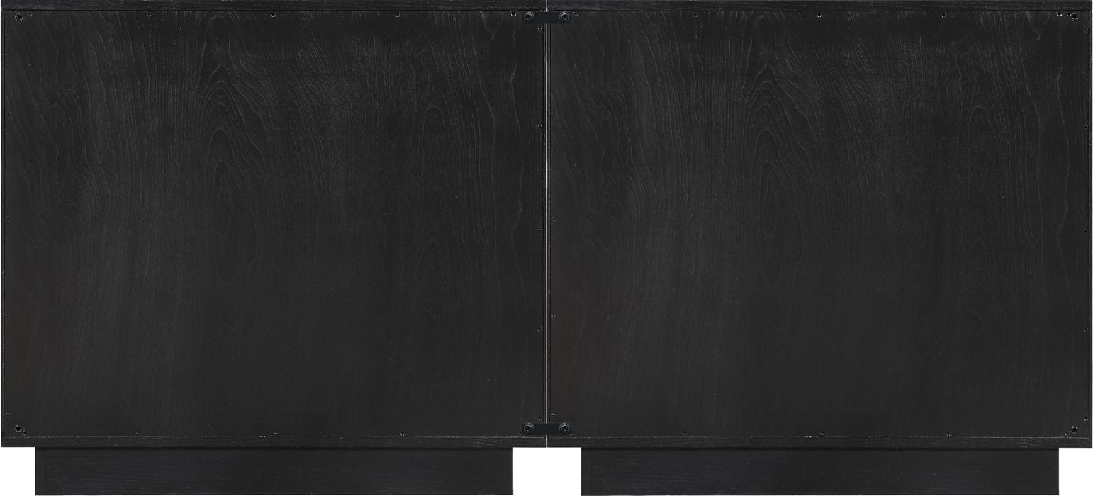 Meridian Furniture - Navona Black Oak Veneer Sideboard / Buffet - 77001Black-T-2PC - GreatFurnitureDeal