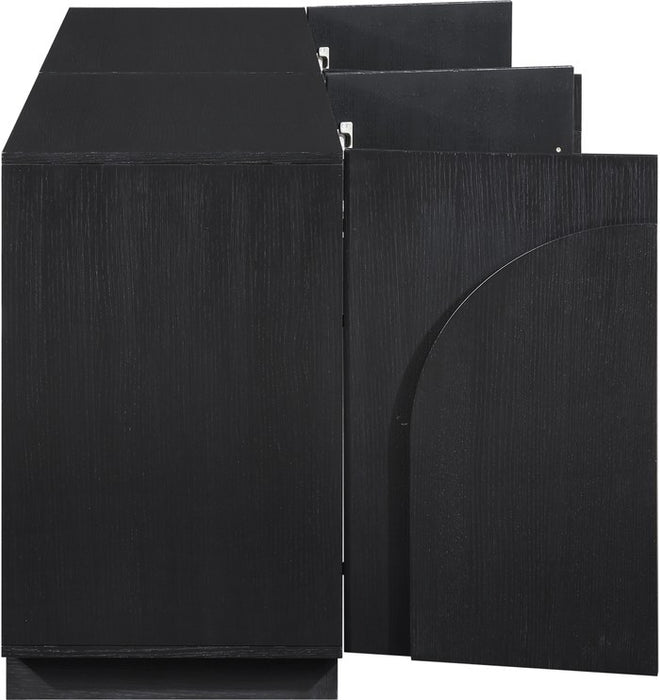Meridian Furniture - Navona Black Oak Veneer Sideboard / Buffet - 77001Black-T-2PC - GreatFurnitureDeal