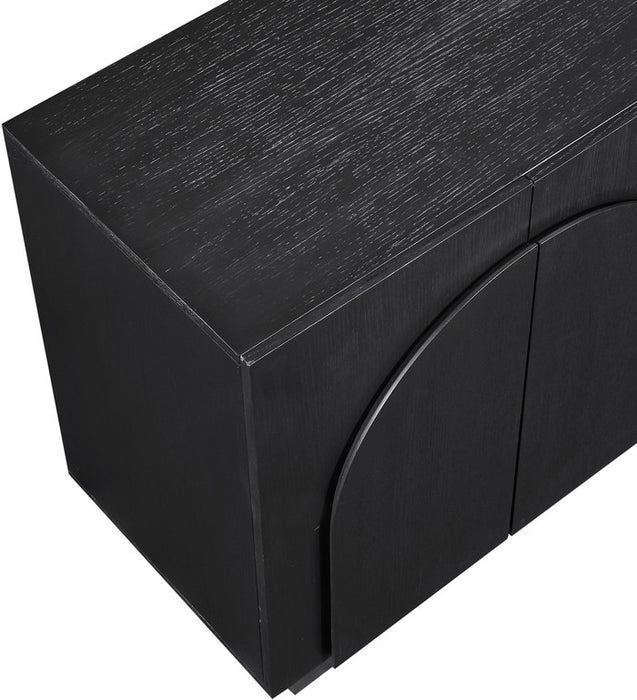 Meridian Furniture - Navona Black Oak Veneer Sideboard / Buffet - 77001Black-T-2PC - GreatFurnitureDeal