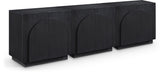 Meridian Furniture - Navona Black Oak Veneer Sideboard / Buffet - 77001Black-T-3PC - GreatFurnitureDeal