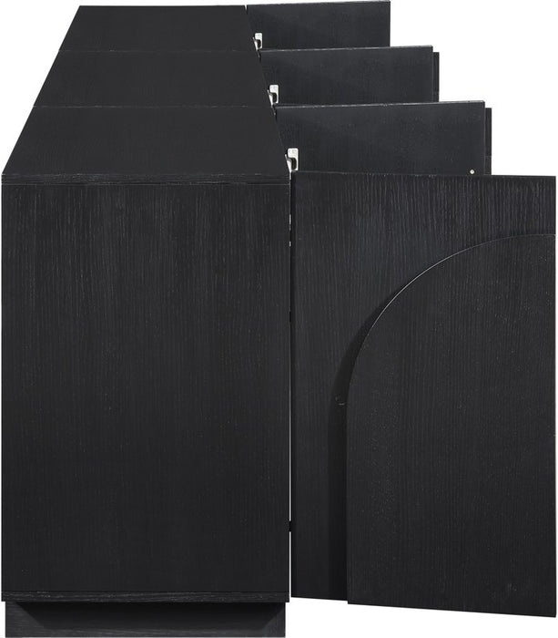 Meridian Furniture - Navona Black Oak Veneer Sideboard / Buffet - 77001Black-T-3PC - GreatFurnitureDeal
