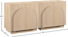 Meridian Furniture - Navona Natural Oak Veneer Sideboard / Buffet - 77001Natural-T-2PC - GreatFurnitureDeal