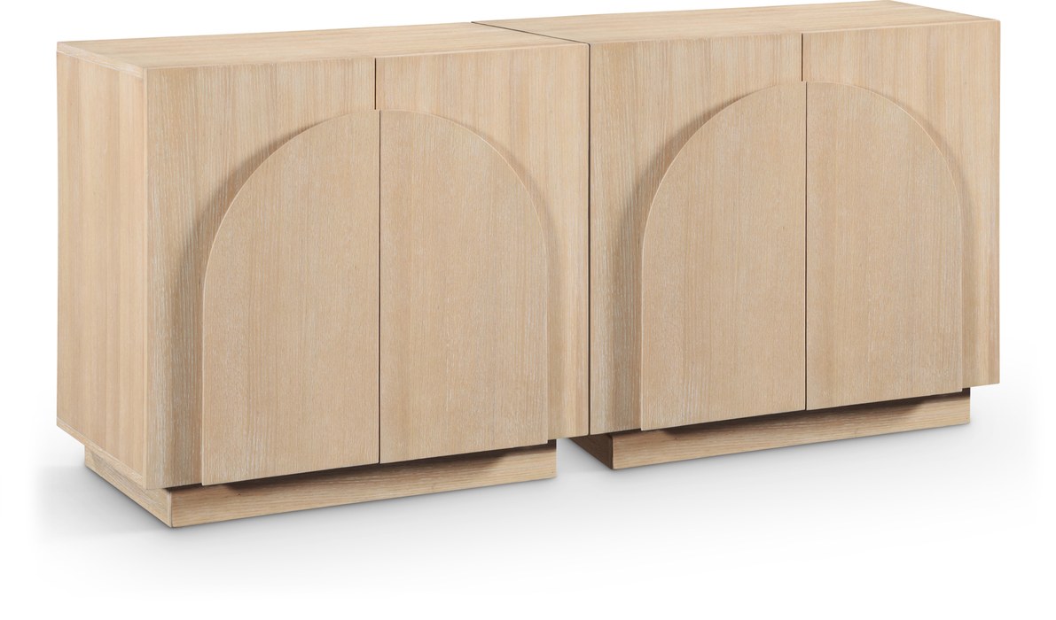 Meridian Furniture - Navona Natural Oak Veneer Sideboard / Buffet - 77001Natural-T-2PC - GreatFurnitureDeal