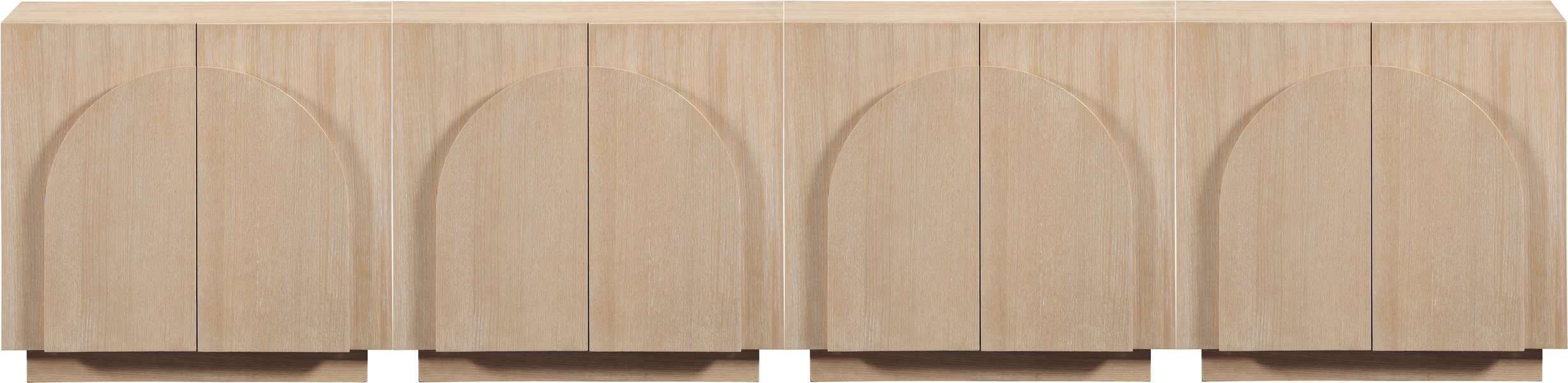 Meridian Furniture - Navona Natural Oak Veneer Sideboard / Buffet - 77001Natural-T-4PC - GreatFurnitureDeal