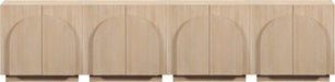 Meridian Furniture - Navona Natural Oak Veneer Sideboard / Buffet - 77001Natural-T-4PC - GreatFurnitureDeal