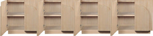 Meridian Furniture - Navona Natural Oak Veneer Sideboard / Buffet - 77001Natural-T-4PC - GreatFurnitureDeal