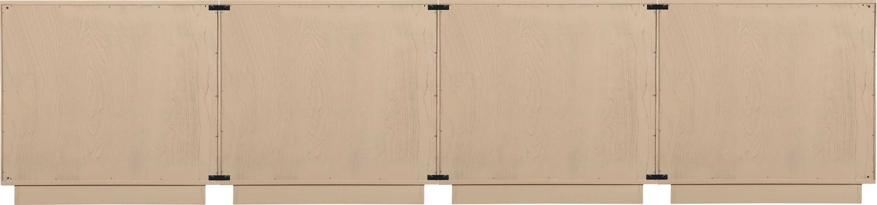 Meridian Furniture - Navona Natural Oak Veneer Sideboard / Buffet - 77001Natural-T-4PC - GreatFurnitureDeal