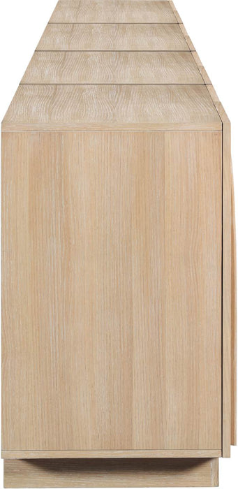 Meridian Furniture - Navona Natural Oak Veneer Sideboard / Buffet - 77001Natural-T-4PC - GreatFurnitureDeal