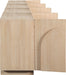 Meridian Furniture - Navona Natural Oak Veneer Sideboard / Buffet - 77001Natural-T-4PC - GreatFurnitureDeal