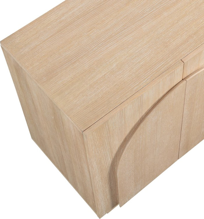 Meridian Furniture - Navona Natural Oak Veneer Sideboard / Buffet - 77001Natural-T-4PC - GreatFurnitureDeal