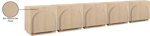 Meridian Furniture - Navona Natural Oak Veneer Sideboard / Buffet - 77001Natural-T-5PC - GreatFurnitureDeal