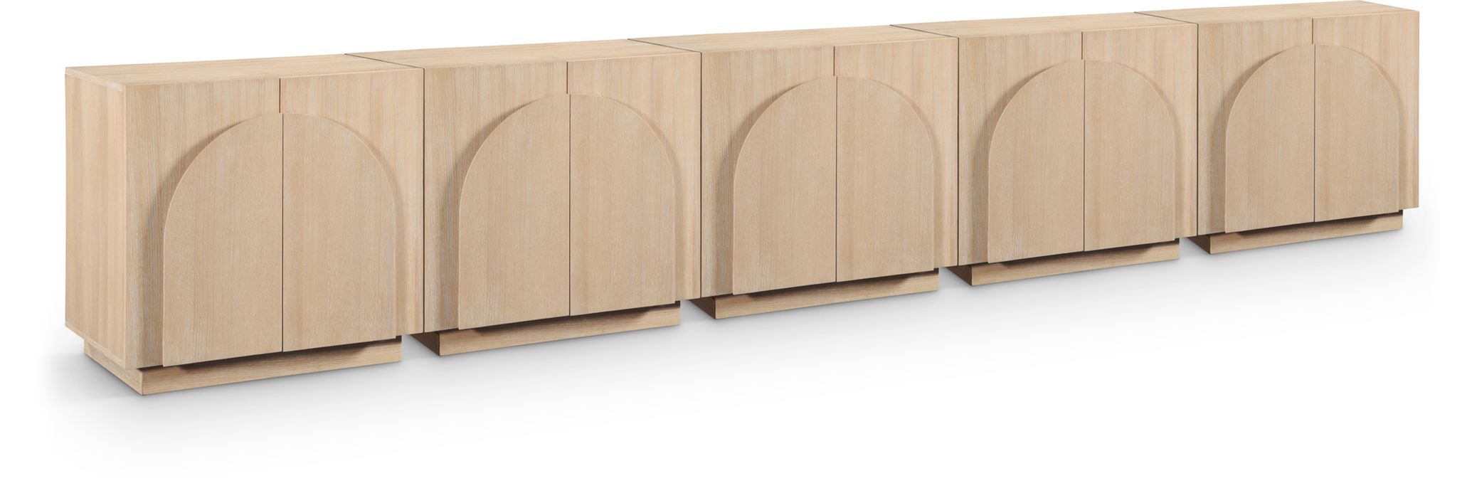 Meridian Furniture - Navona Natural Oak Veneer Sideboard / Buffet - 77001Natural-T-5PC - GreatFurnitureDeal