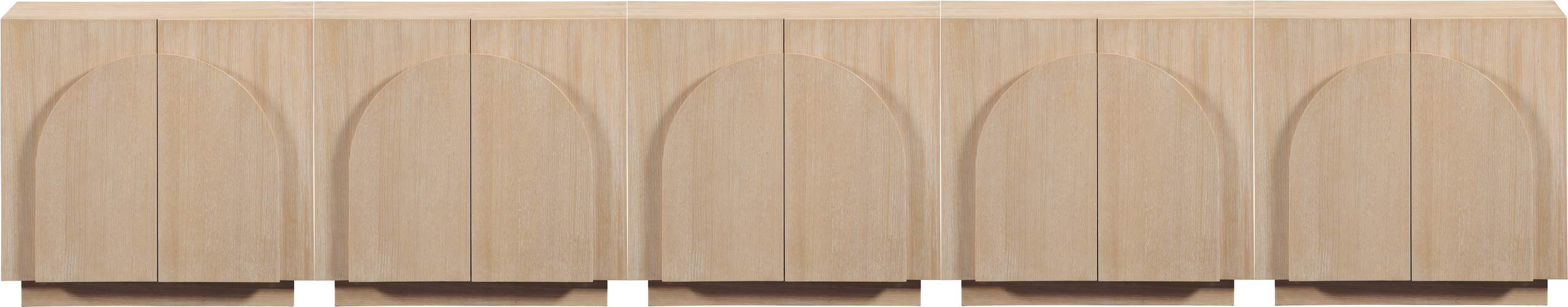 Meridian Furniture - Navona Natural Oak Veneer Sideboard / Buffet - 77001Natural-T-5PC - GreatFurnitureDeal