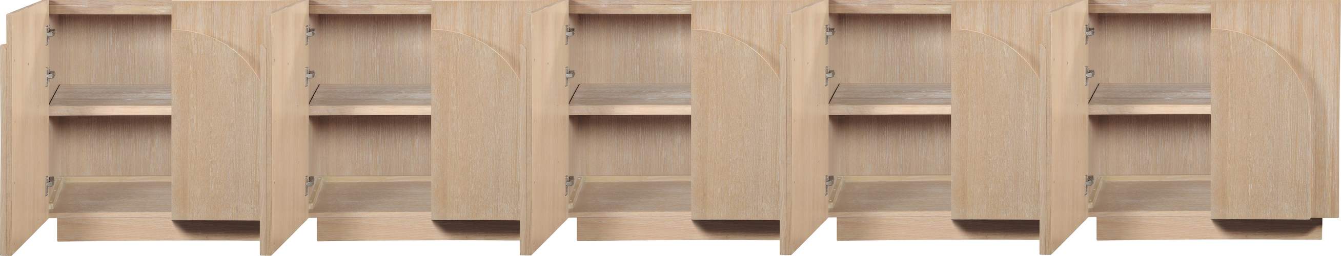 Meridian Furniture - Navona Natural Oak Veneer Sideboard / Buffet - 77001Natural-T-5PC - GreatFurnitureDeal