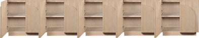 Meridian Furniture - Navona Natural Oak Veneer Sideboard / Buffet - 77001Natural-T-5PC - GreatFurnitureDeal